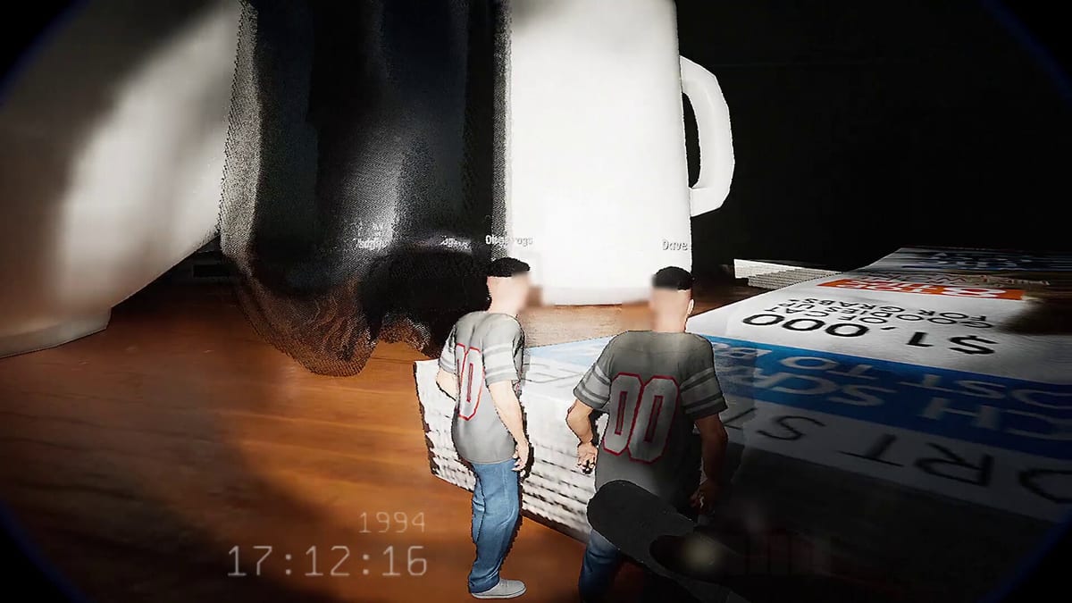 SCREAM NOTE co-op players exploring the haunted neighborhood house